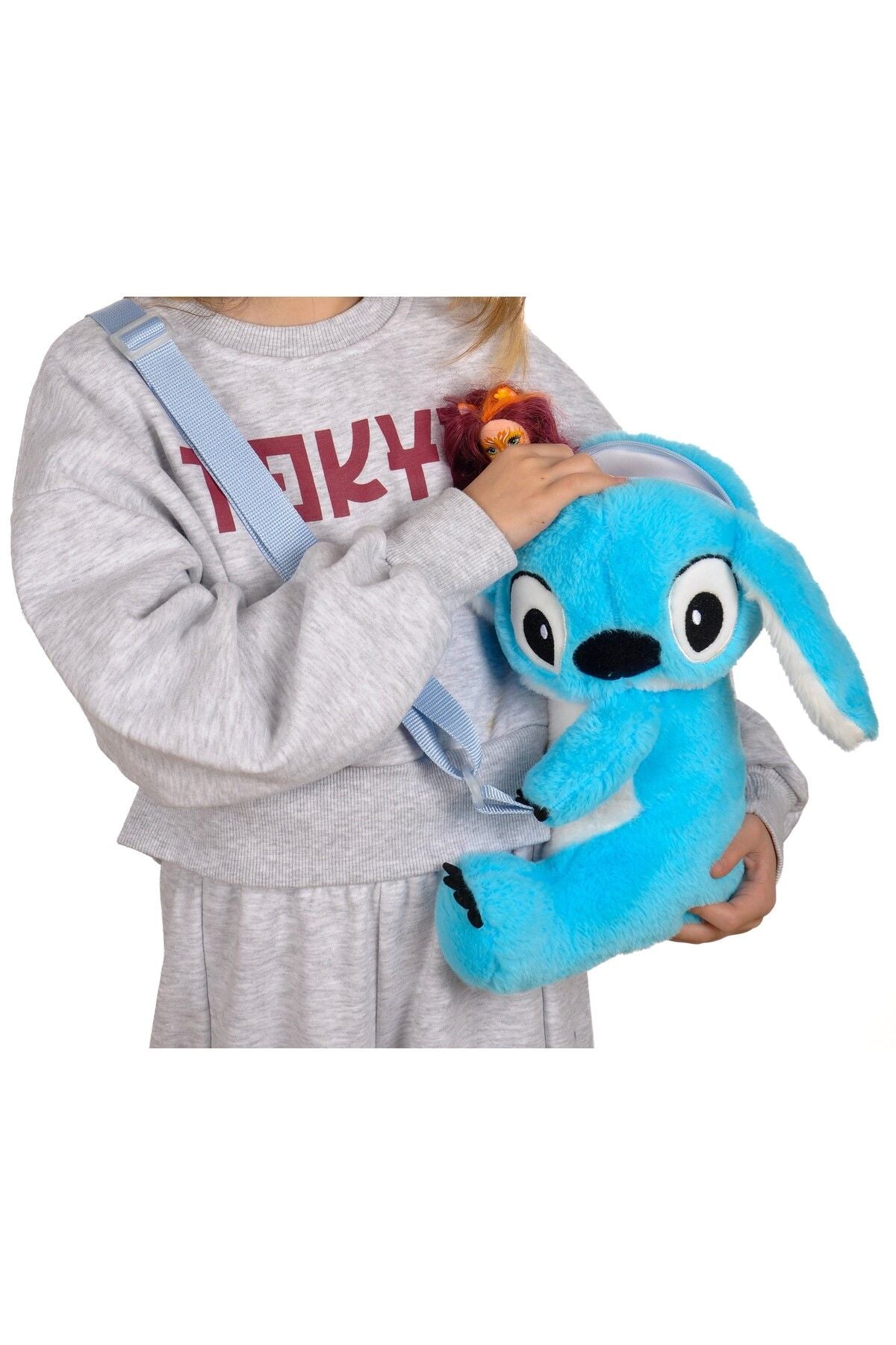 Stitch Peluş Omuz Çantası - Sevimli Pembe Tasarım