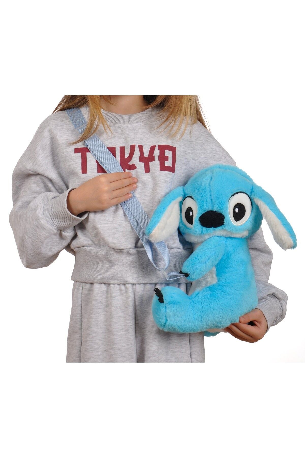 Stitch Peluş Omuz Çantası - Sevimli Pembe Tasarım