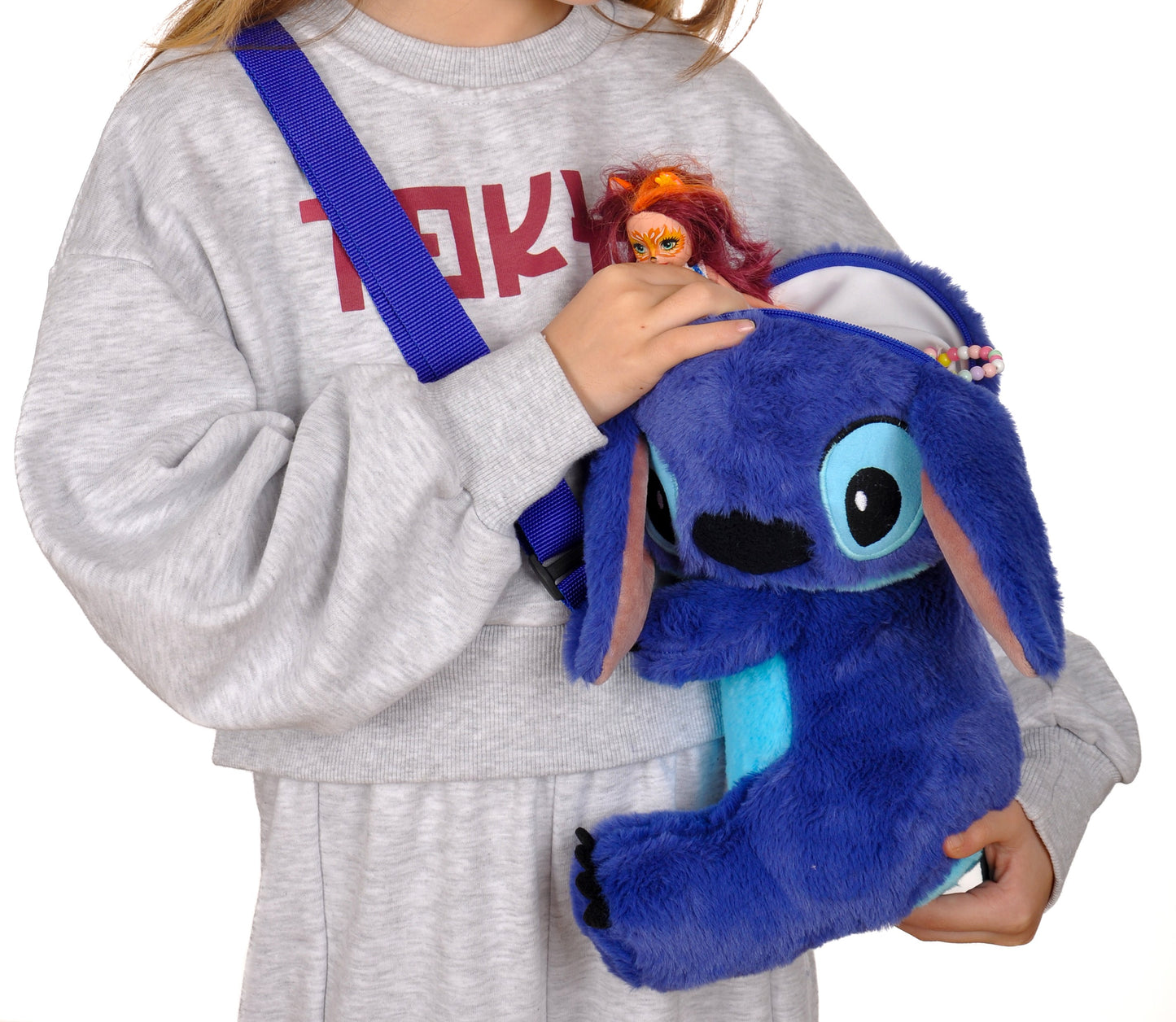 Stitch Peluş Çanta- Sevimli Ikonik Mavi Tasarım