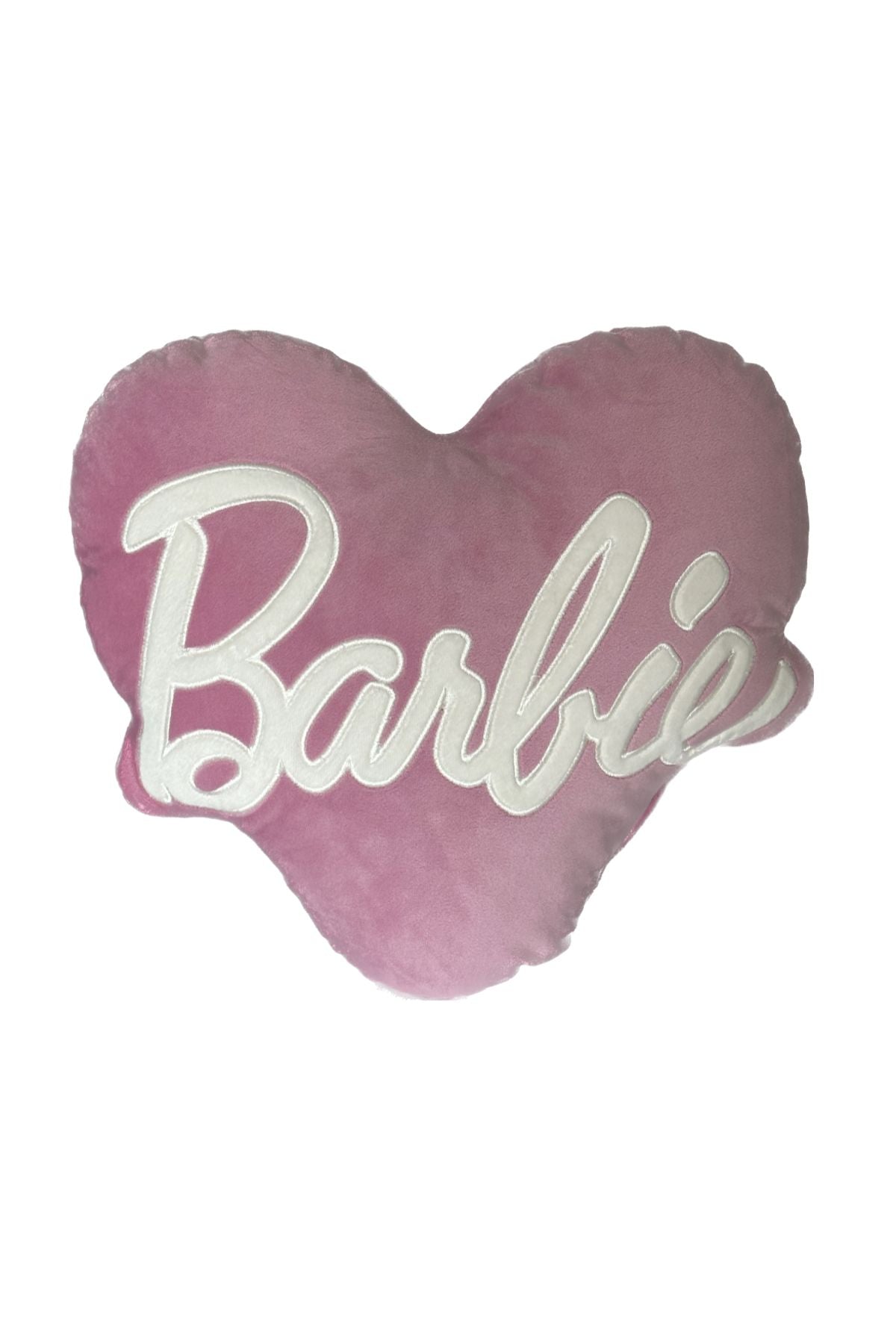 Barbie Nakışlı Kalp Yastık